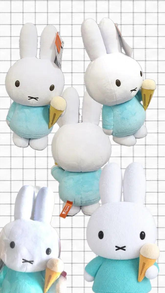 일본정품 miffy 미피 아이스크림 인형