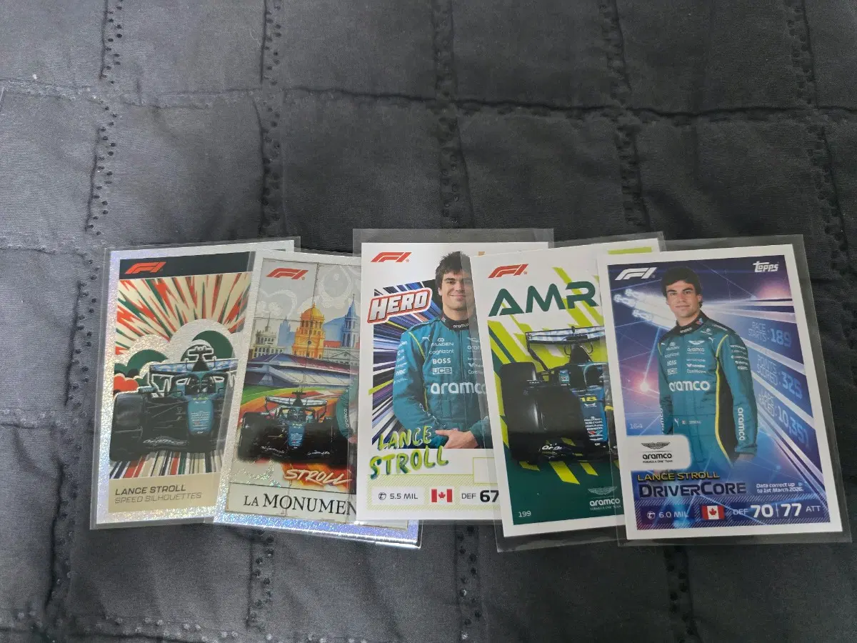 2026 Topps F1 Turbo Attax 랜스 스트롤 카드 5장 일괄