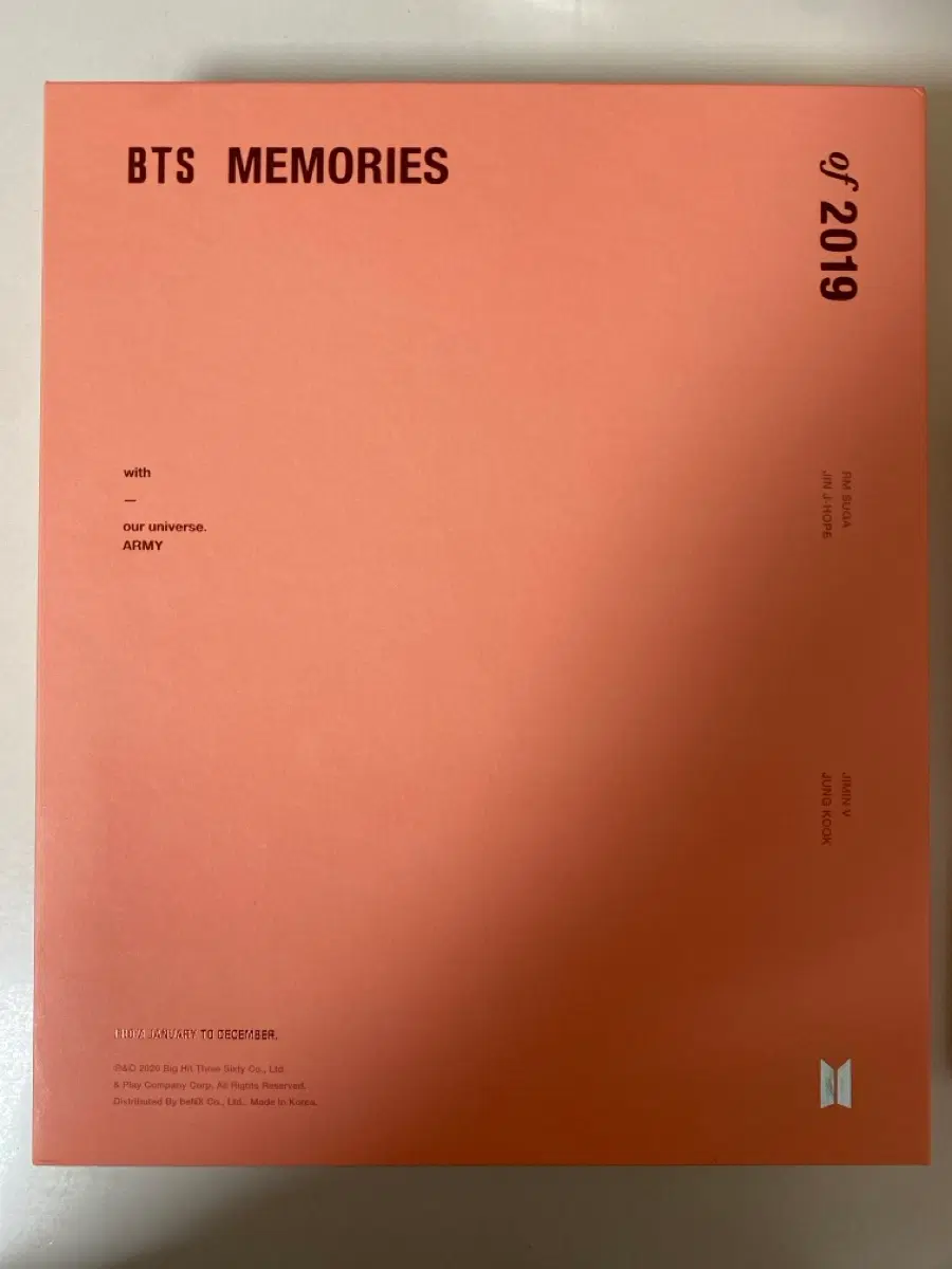 BTS 방탄 MEMORIES 2019