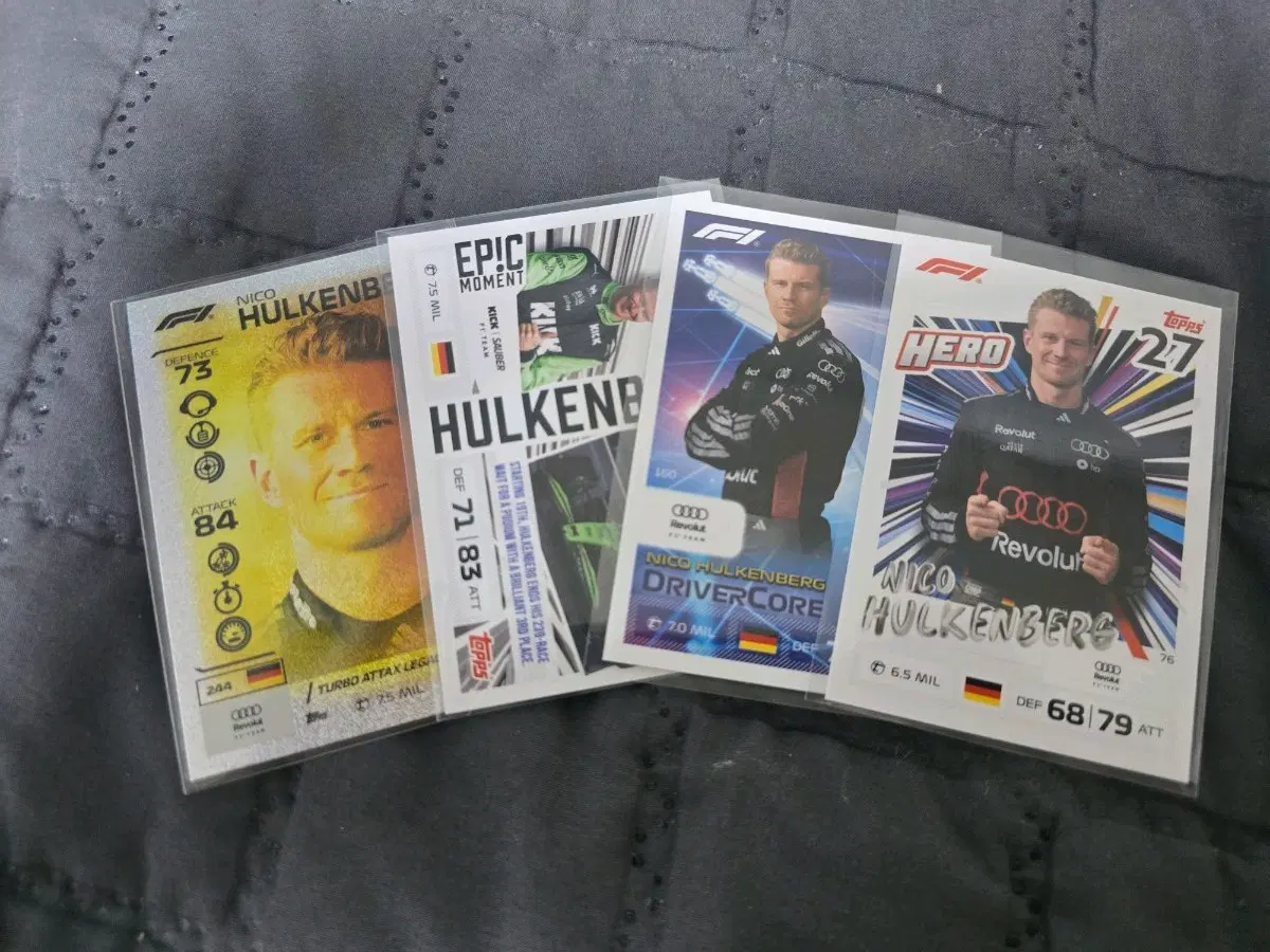 2026 Topps F1 Turbo Attax 니코 휠켄베르크 카드 4장 일괄