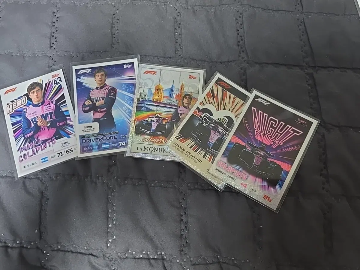 2026 Topps F1 Turbo Attax 프랑코 콜라핀토 카드 5장 일괄