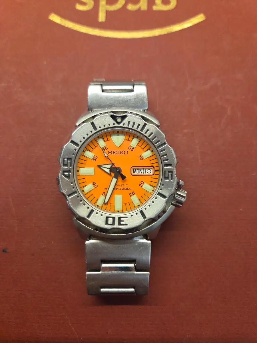 세이코 오렌지 몬스터 1세대 오토매틱 시계 skx781