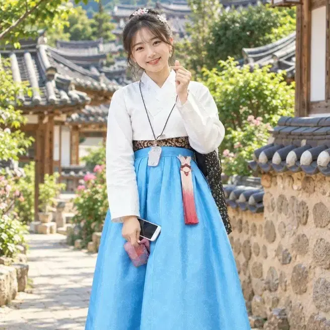 찐하늘색한복