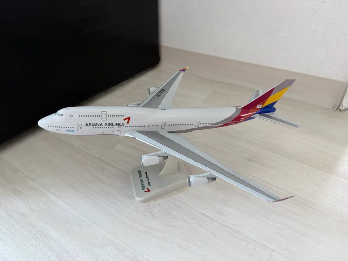 아시아나 B747-400 모형비행기