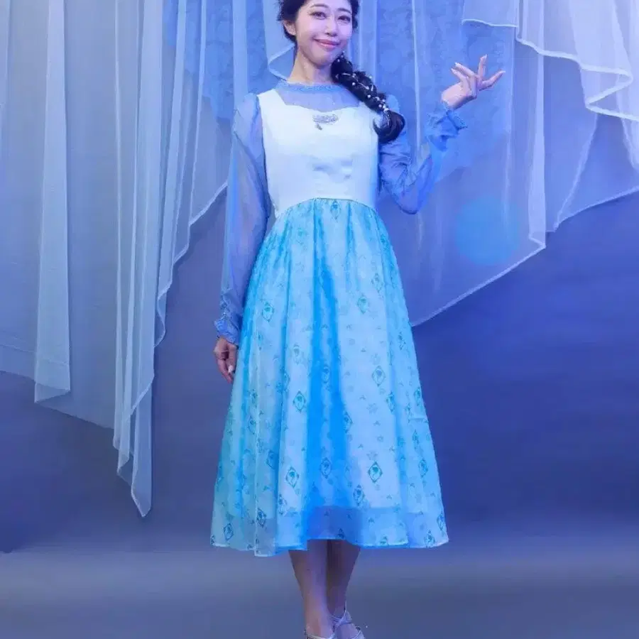 액시즈팜 axes femme 겨울왕국 콜라보 엘사드레스 성인용