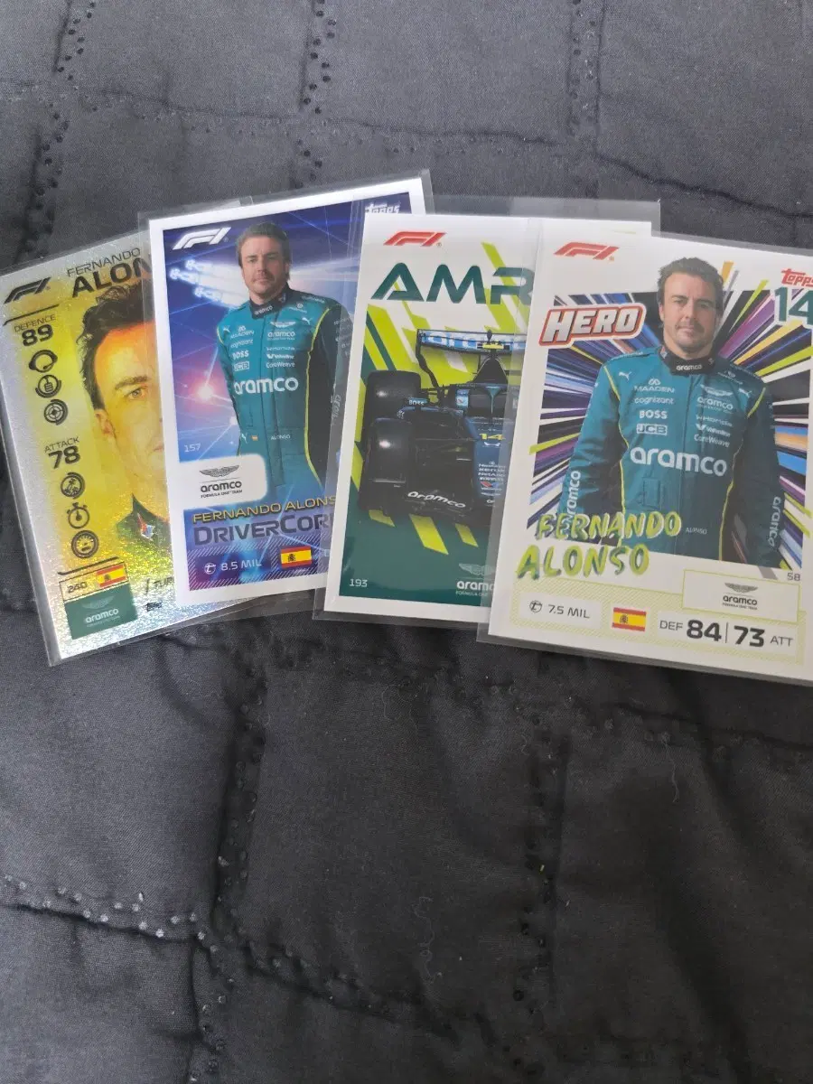 2026 Topps F1 Turbo Attax 페르난도 알론소 카드 4장 일괄