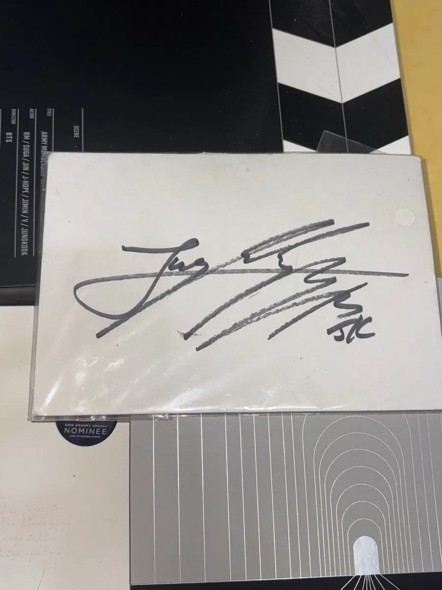 정국 Jungkook 친필싸인