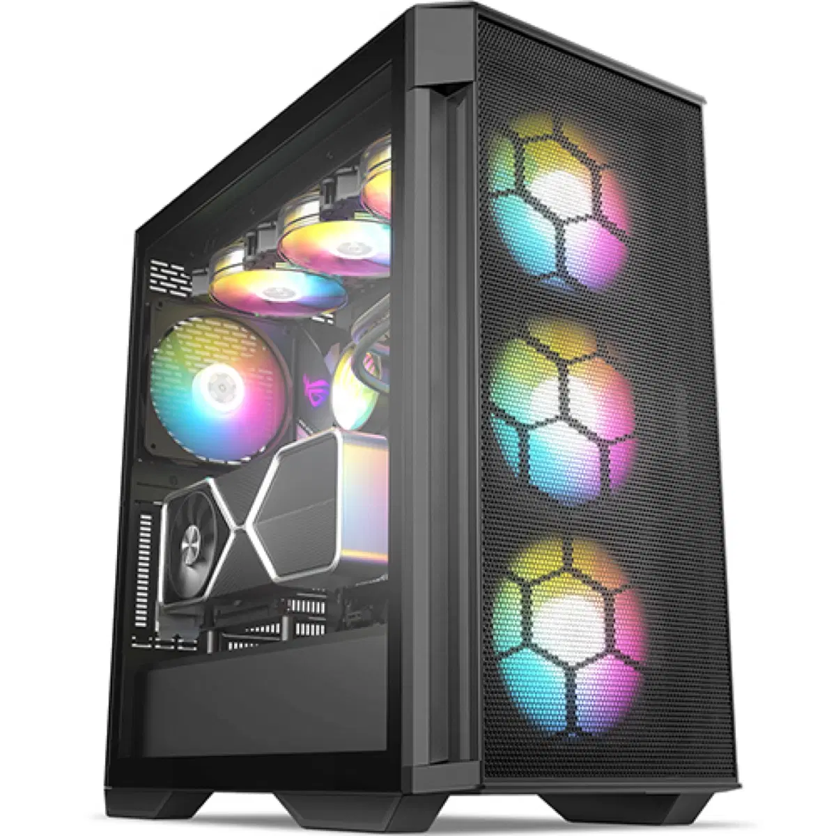 컴퓨터 케이스 BRAVOTEC GUARDIAN 1140M 타이탄 글래스