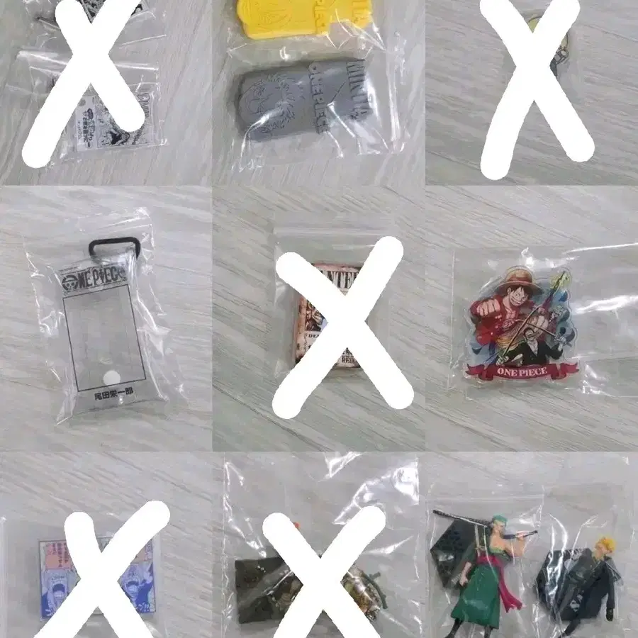 단순개봉/개봉전시) 조로 상디 미니 피규어 아크릴 키링 가챠 고전 원피스