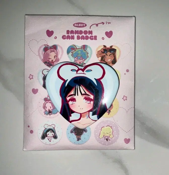 에이스테 수아 토끼 캔뱃지 2주년 에일리언스테이지