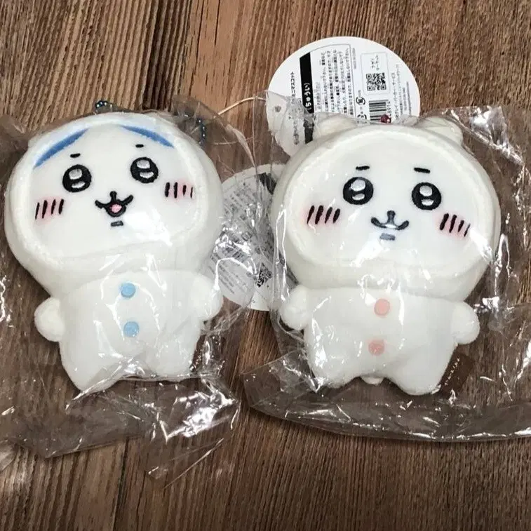 농담곰 콜라보 치이카와 하치와레 키링 인형