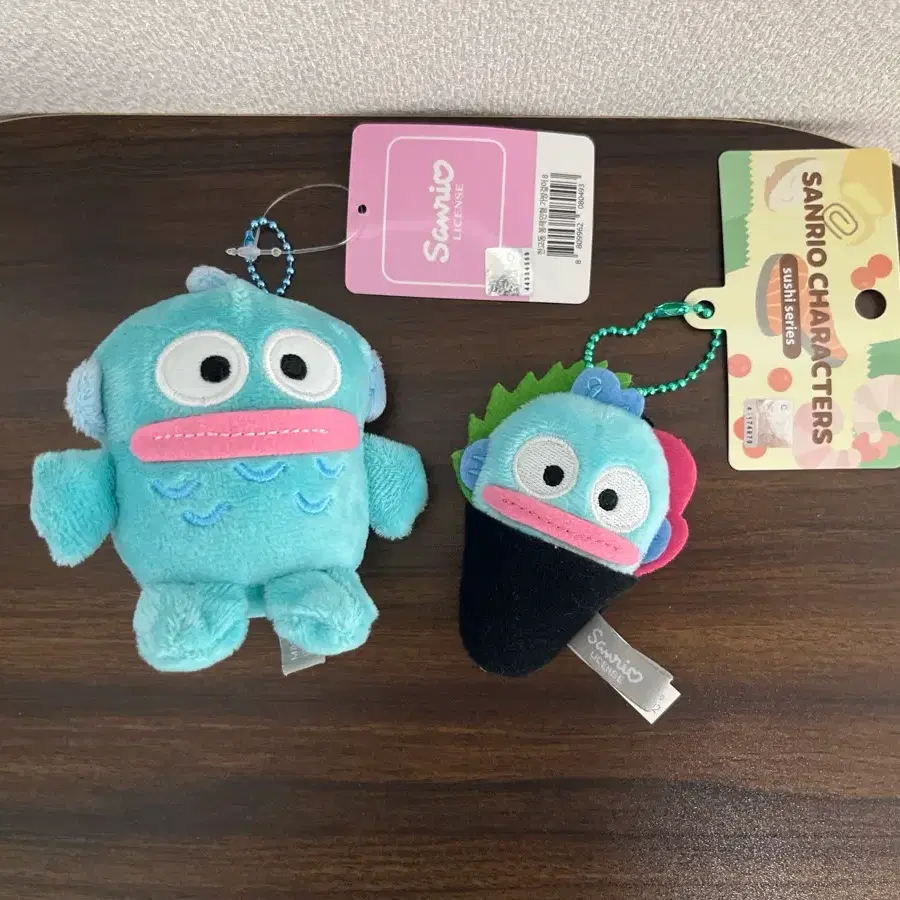 Set 산리오 한교동 키링 2종 세트 기본 키링 스시 키링 인형 뽑기