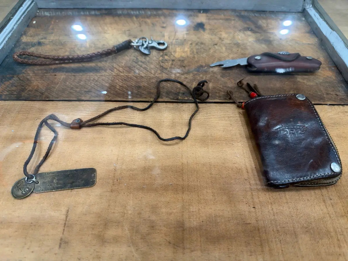 RRL J.AUGUR DESIGN LEATHER NECKLACE