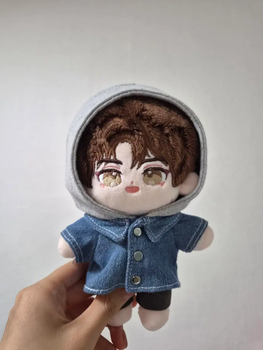 데님 후드티 15cm 솜깅 옷