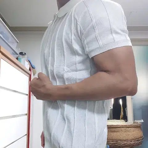 정가7.9 새거쿨거택포 남자 머슬핏니트반팔 골지머슬핏 디테일핏