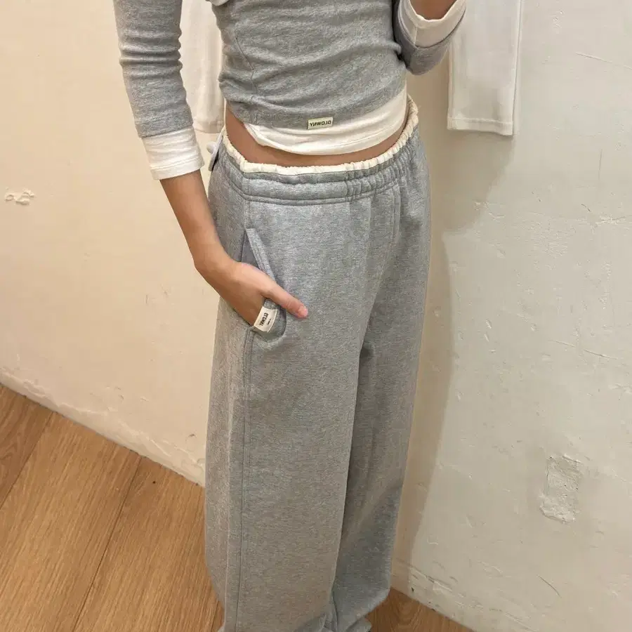 글로니 CONTRAST SWEATPANTS 2.0 (MELANGE GRAY)