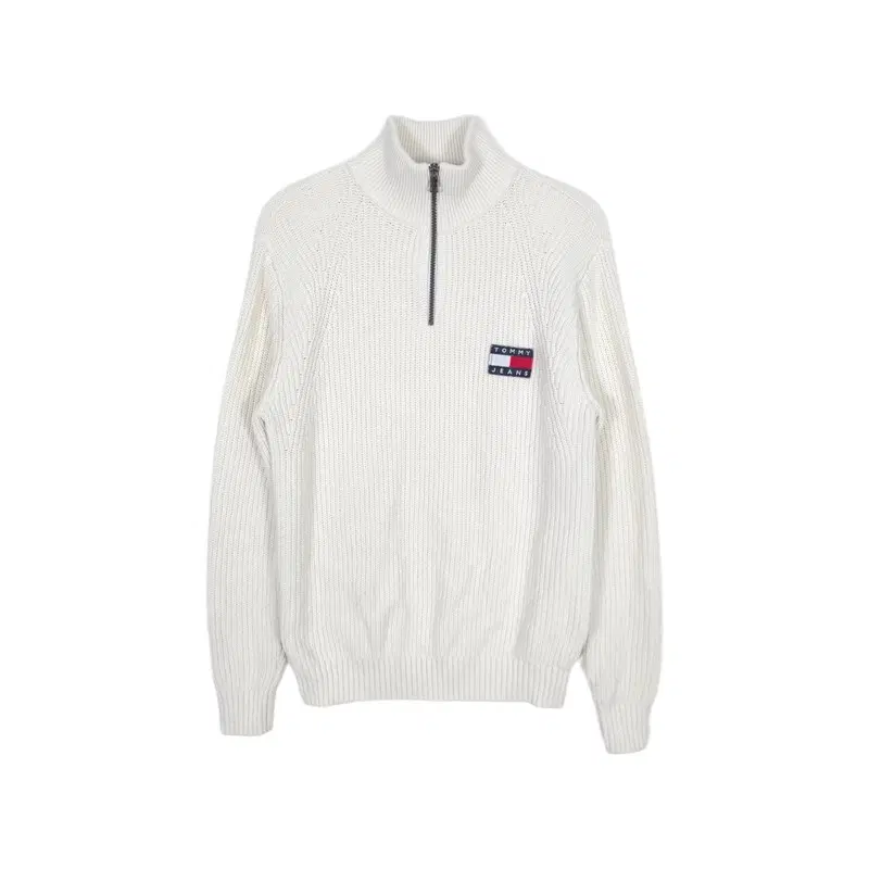 TOMMY JEANS 플래그 하프집업 니트 XS