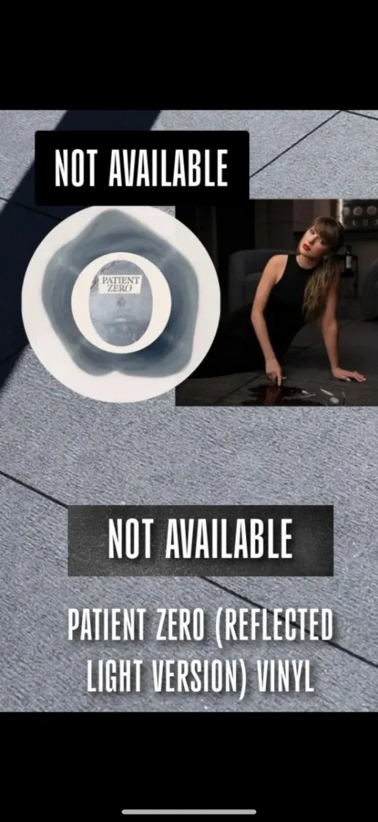 한시간만에품절) 테일러 스위프트 lp PATIENT ZERO (REFLECTED LIGHT VERSION) TAYLOR SWIFT