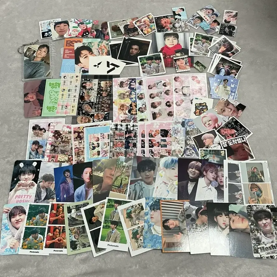 세븐틴 호시 비공굿 스티커 포카