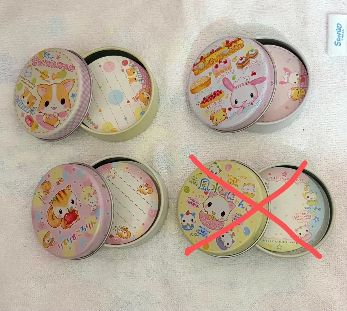[고전문구] 원형 틴케이스 메모지 세트