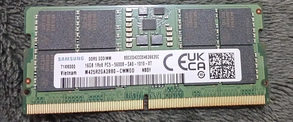 삼성전자 DDR5 SODIMM 16GB PC5-5600B 노트북 램