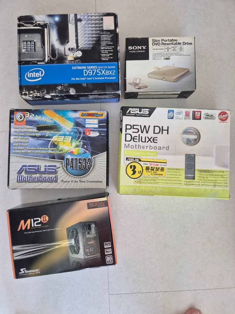 인텔 D975XBX2 메인보드 / 소니 휴대용 DVD 레코더 / ASUS P4T533 메인보드 /