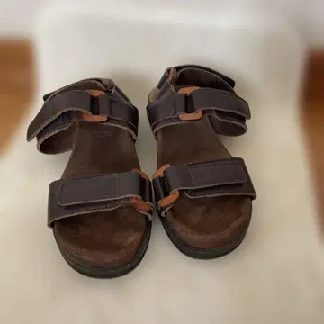 Diu 가죽 샌들 다크 브라운 S 사이즈
