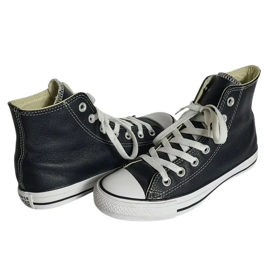 240) CONVERSE 컨버스 척테일러 올스타 클래식 레더 하이 블랙