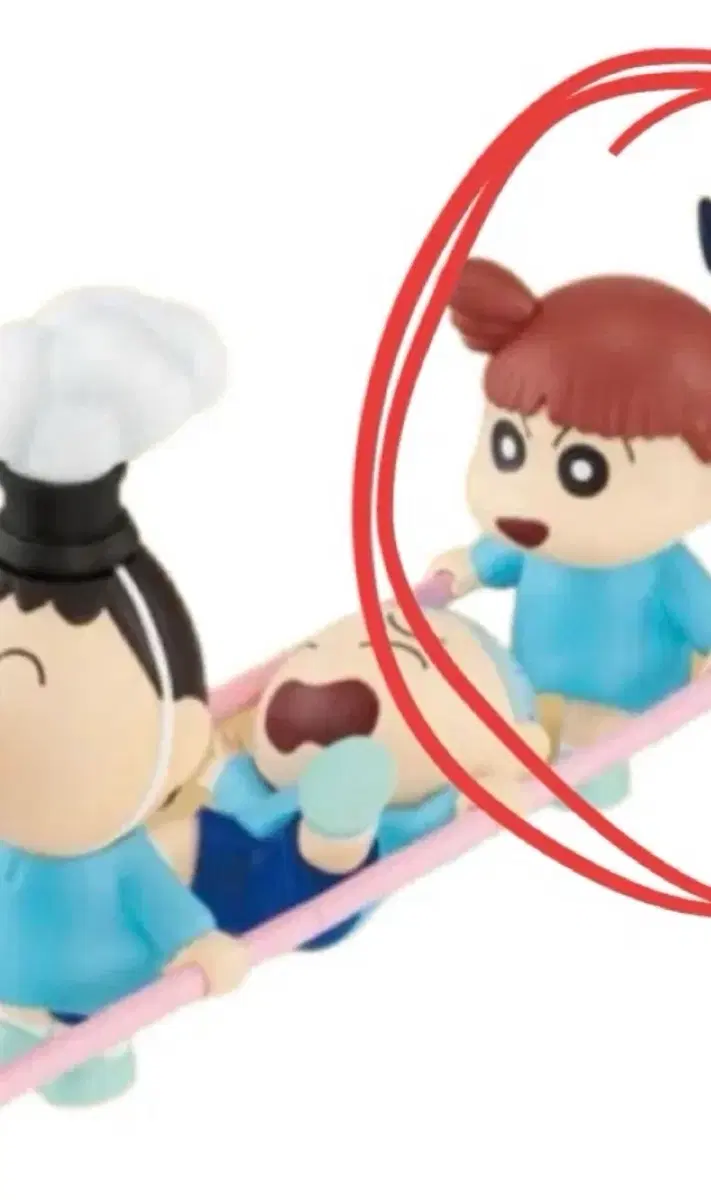 (새상품) 유리 피규어 칙칙폭폭 기차놀이 짱구는못말려 가챠