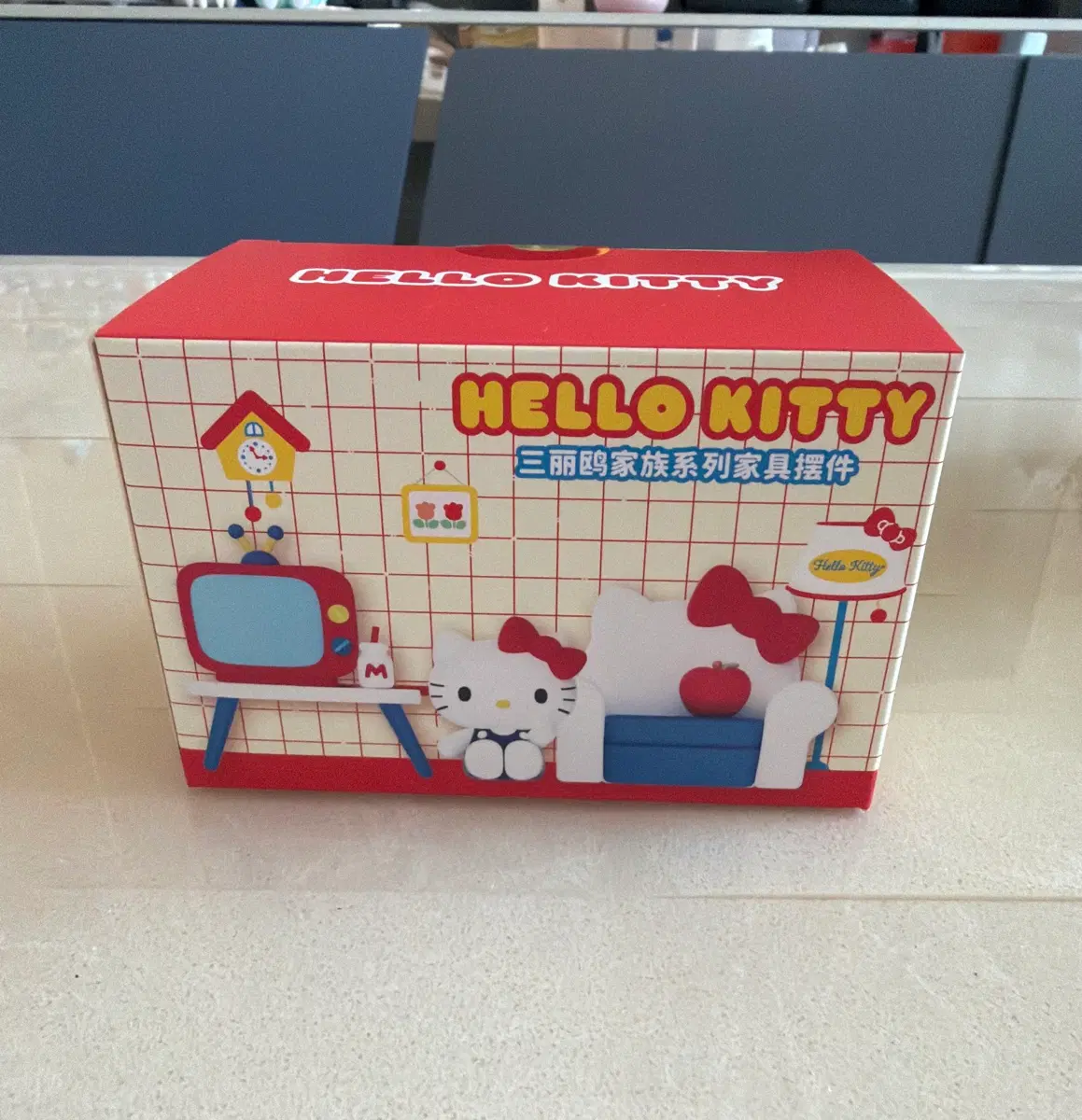 산리오 키티 가구 세트 피규어