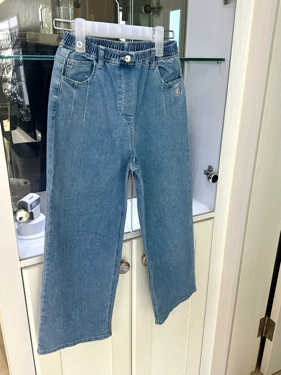 빈폴 BEANPOLE 여아 라이트톤 세미 와이드 데님 팬츠 150 사이즈