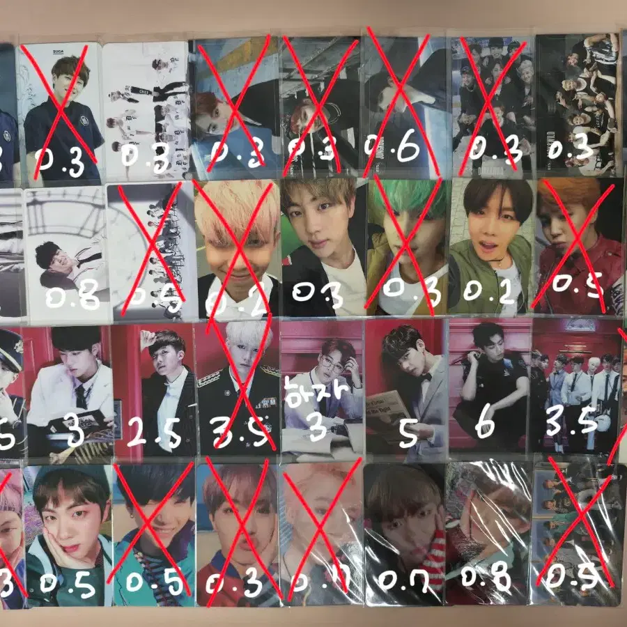 방탄소년단 앨범 포카(N.O~Proof) 앨포 포토카드 BTS
