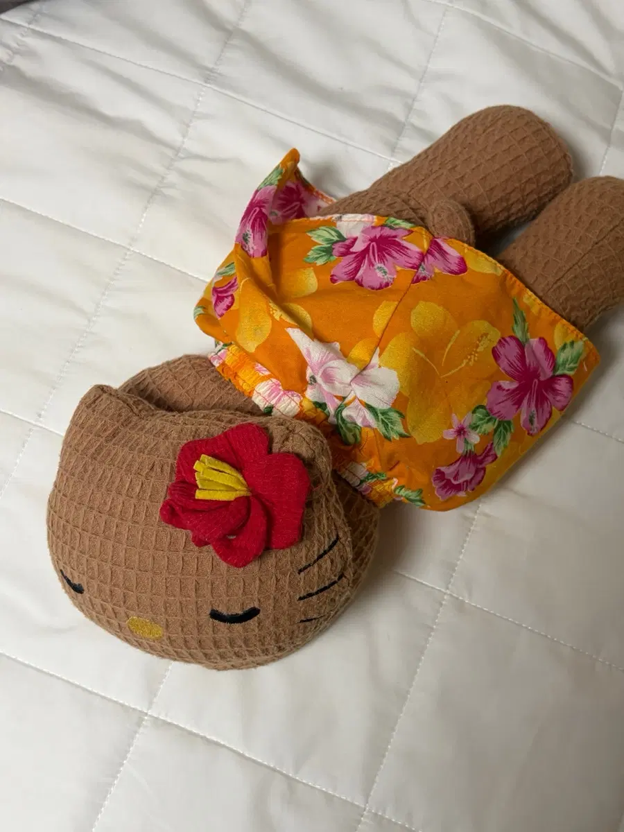 태닝 키티 하와이 키티 인형 갸루 히비스커스 키티 서핑 키티스트랩