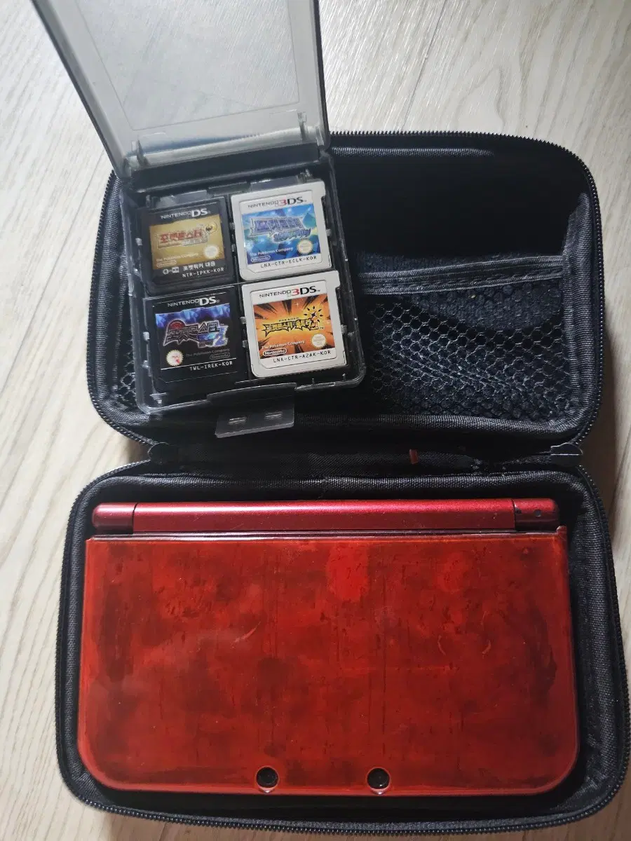 new 닌텐도 3ds xl 뉴큰다수(무버,포뱅,썬문체험판 내장)