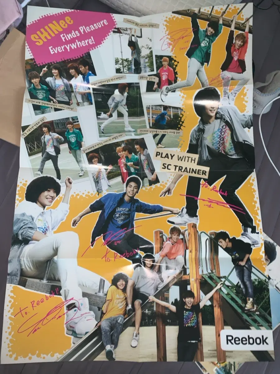 샤이니 리복 화보집 책자 포스터 엘르걸 화보