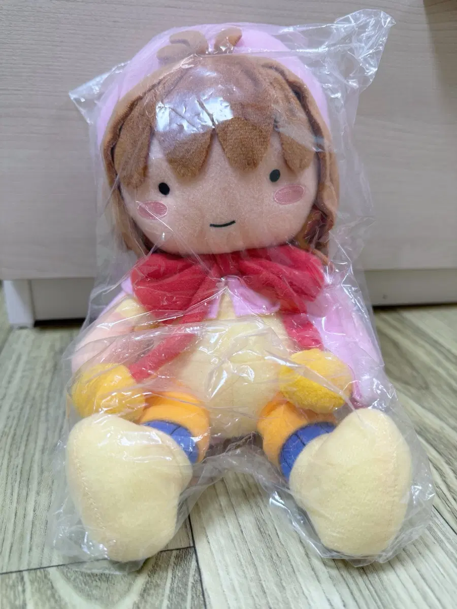침대 위 사쿠라 카드캡터체리 전시회 한정 인형 극장판 카드캡터사쿠라