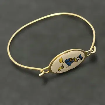 VINTAGE DISNEY 도널드 덕 레트로 팔찌 골드