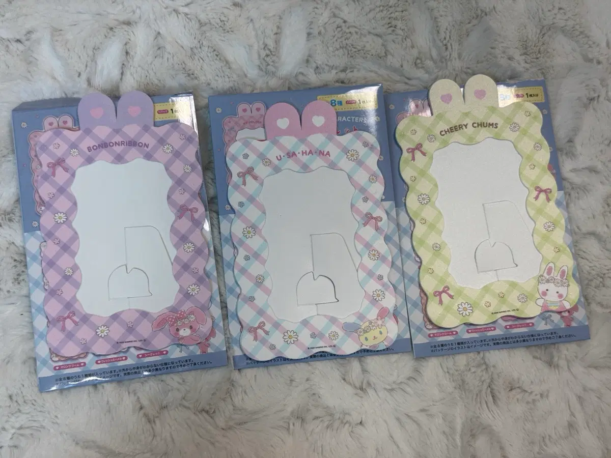 산리오 시크릿 액자 포카홀더 우사하나 봉봉리본 치어리참