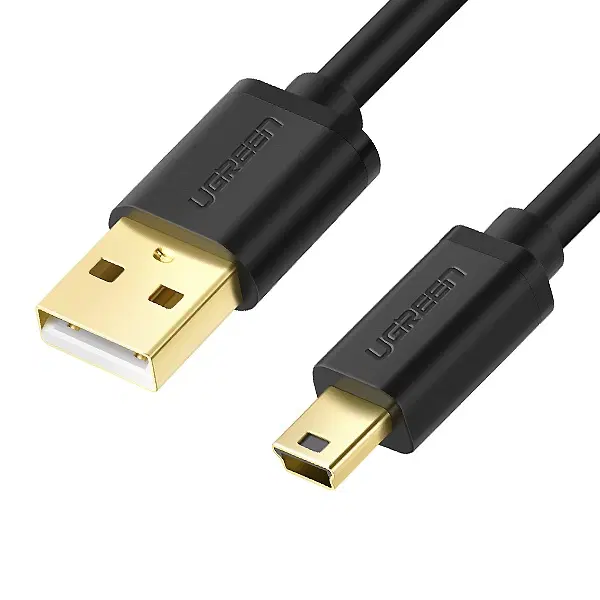 USB 미니5핀 연결 케이블 2m 블랙