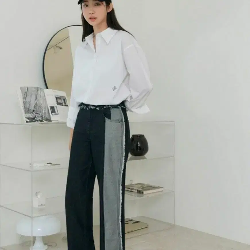 시티브리즈 컷팅 배색데님