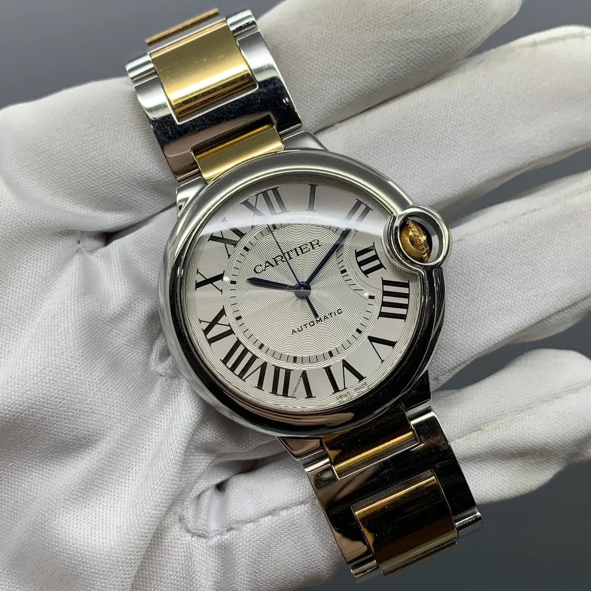 267004495 까르띠에 발롱 블루 콤비 36mm 오토매틱 시계