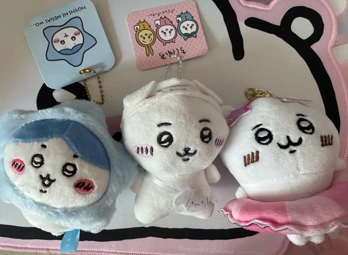 치이카와 인형 키링 3종
