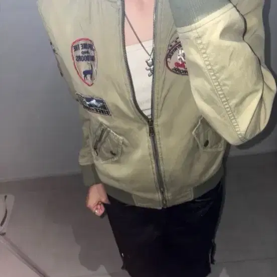지프 빈티지 야상 자켓