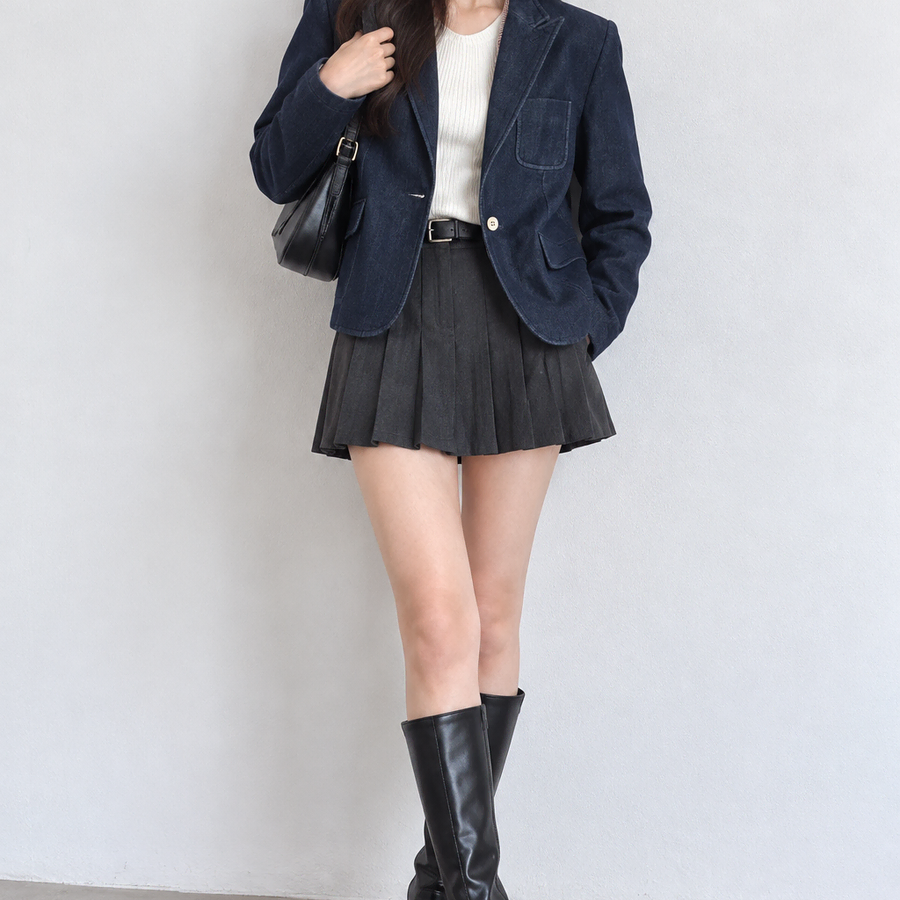 크리스크리스티 100 데님 블레이저 재킷 (착샷O)/호구제샵