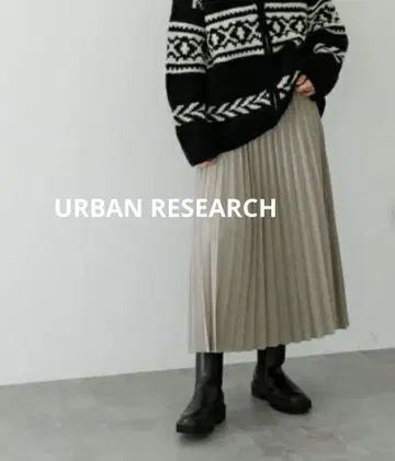 [ UR TECH ] 스웨이드 터치 플리츠 스커트 URBAN RESEARCH