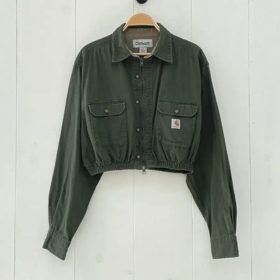 칼하트(Carhartt) 투웨이 집업 크롭 워크 셔츠 자켓