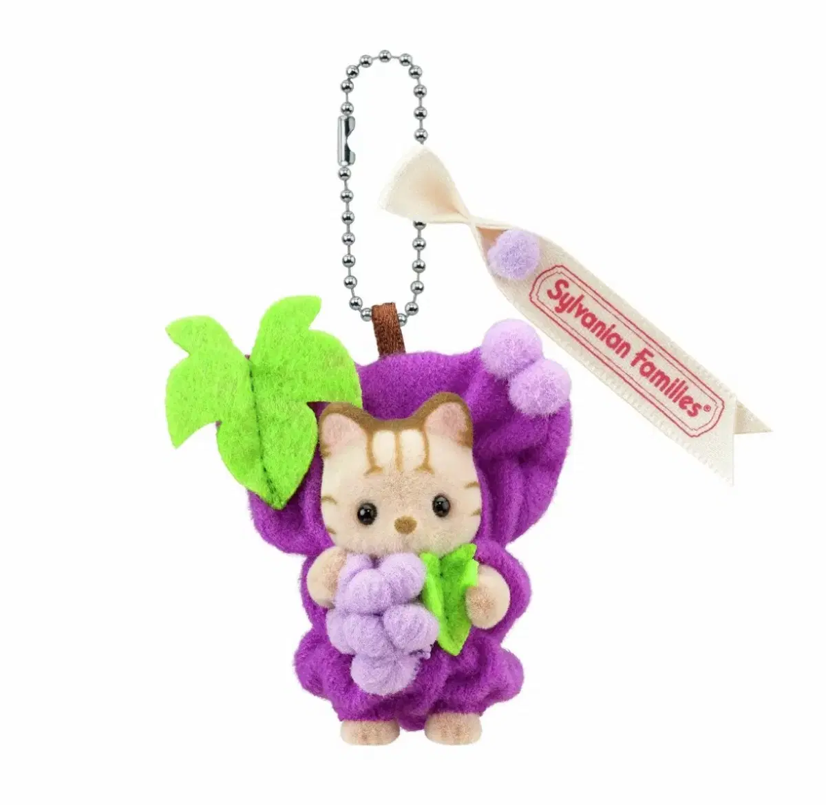 실바니안 시마네코 아카짱 줄무늬 고양이 포도 키링 미개봉