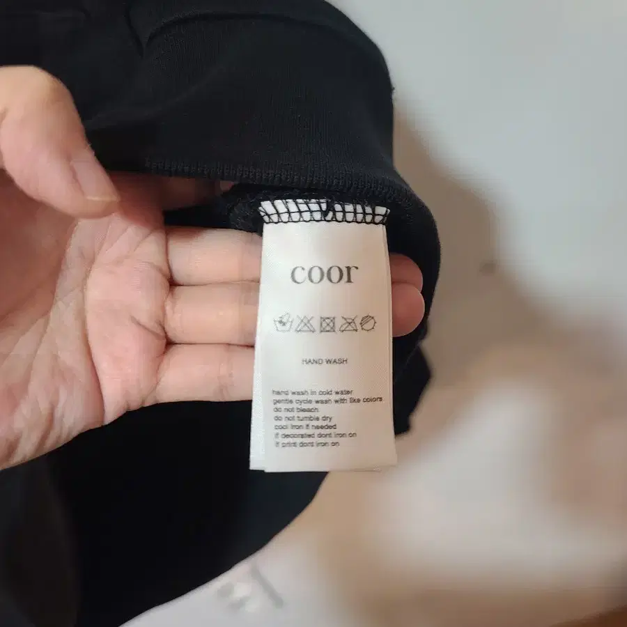 coor 블랙 오버핏 후드티 L사이즈