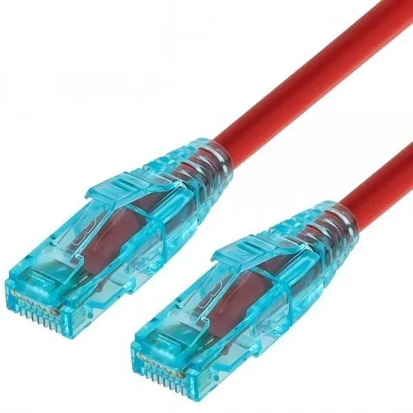 UTP EZ플러그 단선 랜케이블 CAT.6 3m 레드