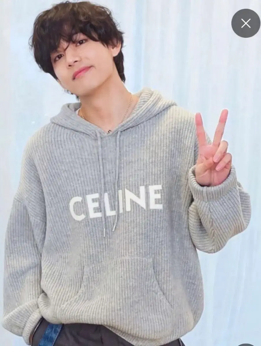 Celine wool ribbed hood knit (worn by Bangtan V)